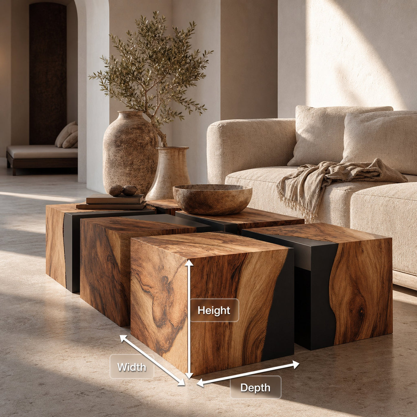 Modern Low Coffee Table For Small Living Room Spaces - product view 8