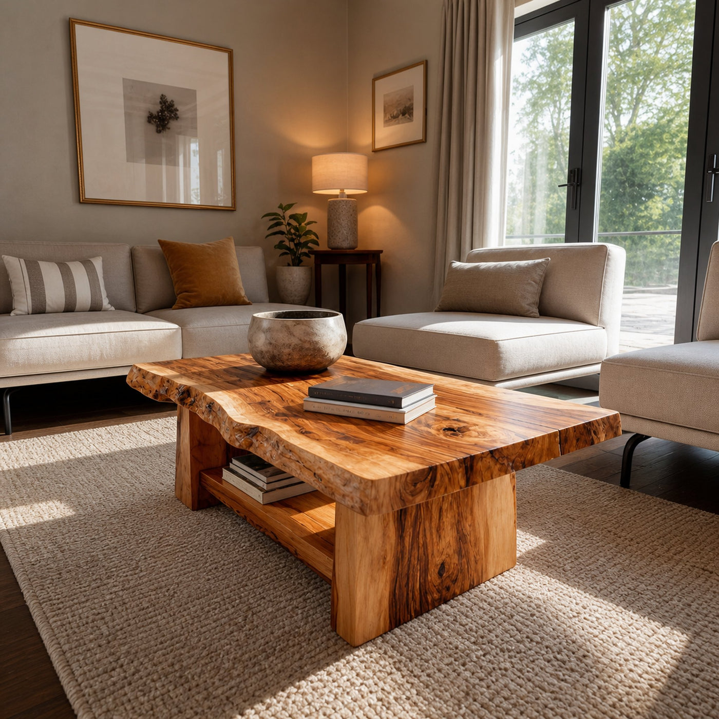 Modern Low Coffee Table With Storage Space For Home - product view 6