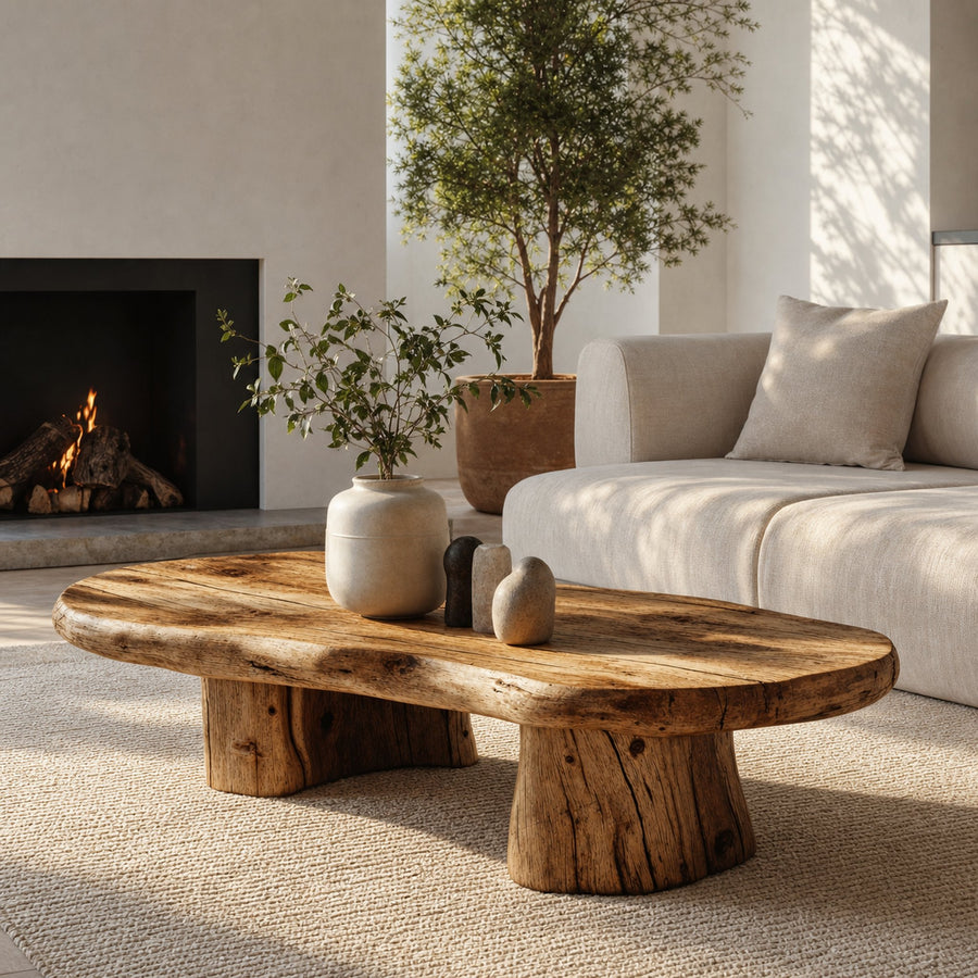 Modern Minimalist Wood Coffee Table For Home