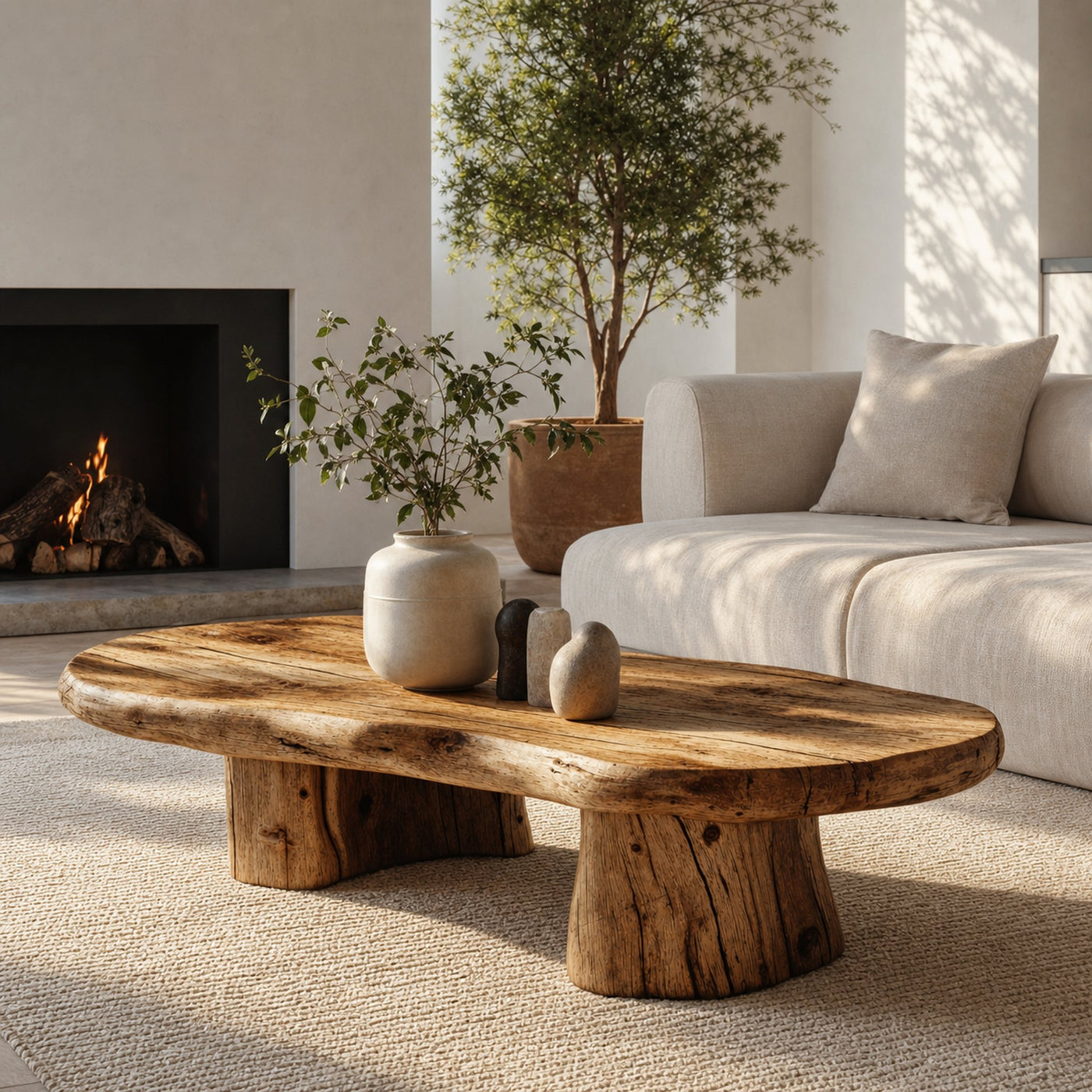 Modern Minimalist Wood Coffee Table For Home