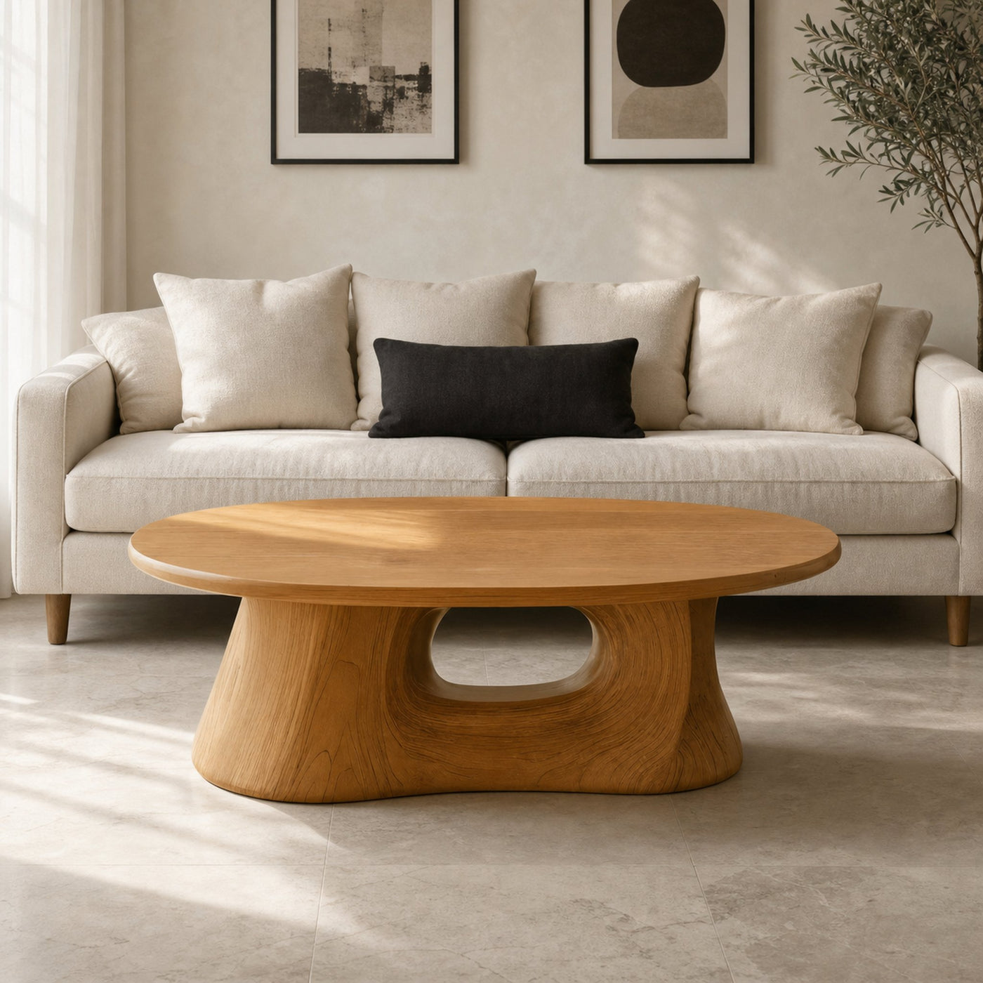 Modern Oval Coffee Table For Living Room Or Lounge
