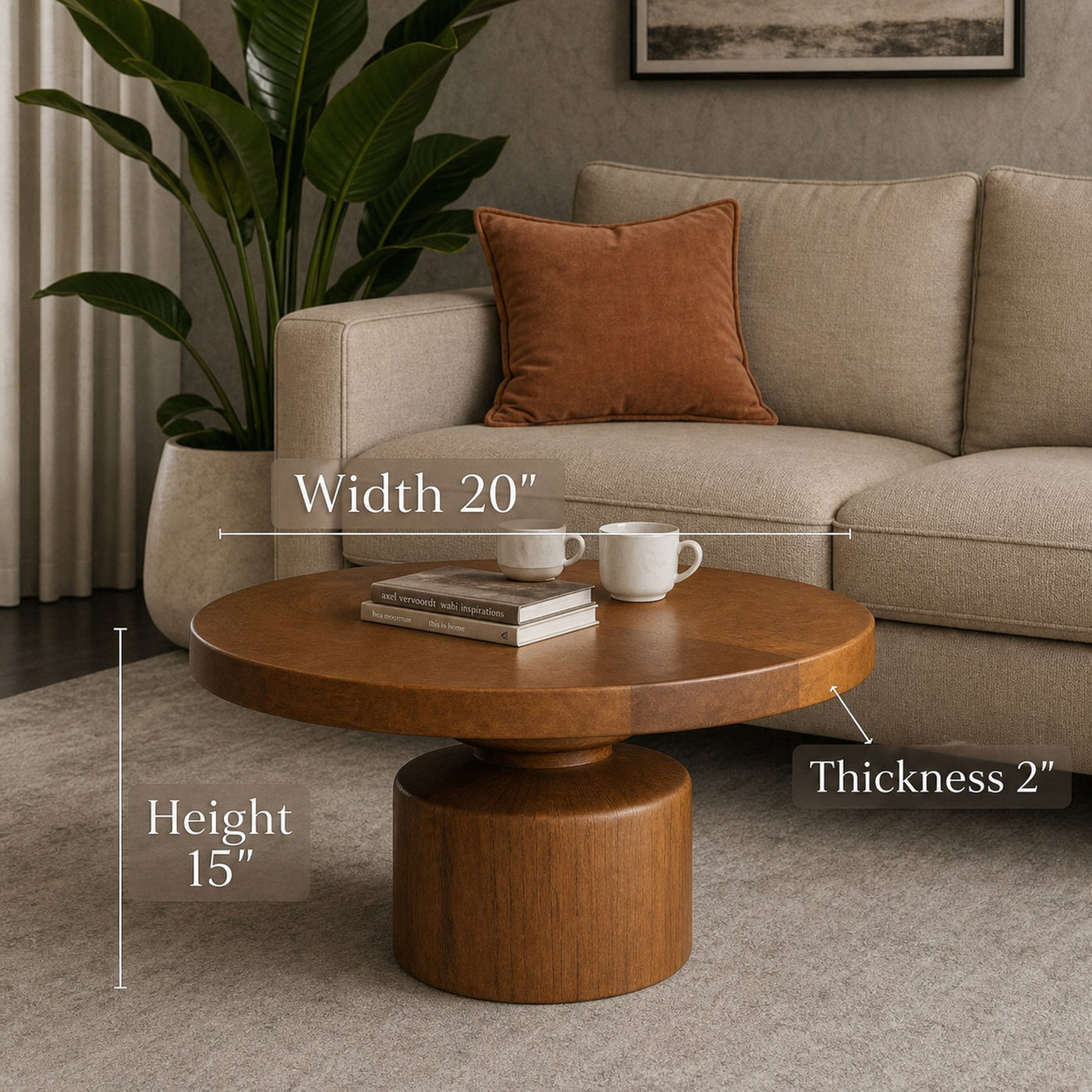 Modern Round Coffee Table For Living Room Or Lounge - product view 6