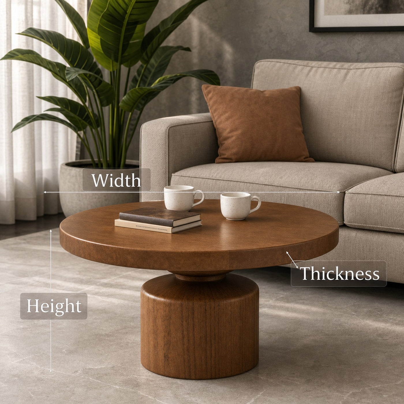 Modern Round Coffee Table For Living Room Or Lounge - product view 7