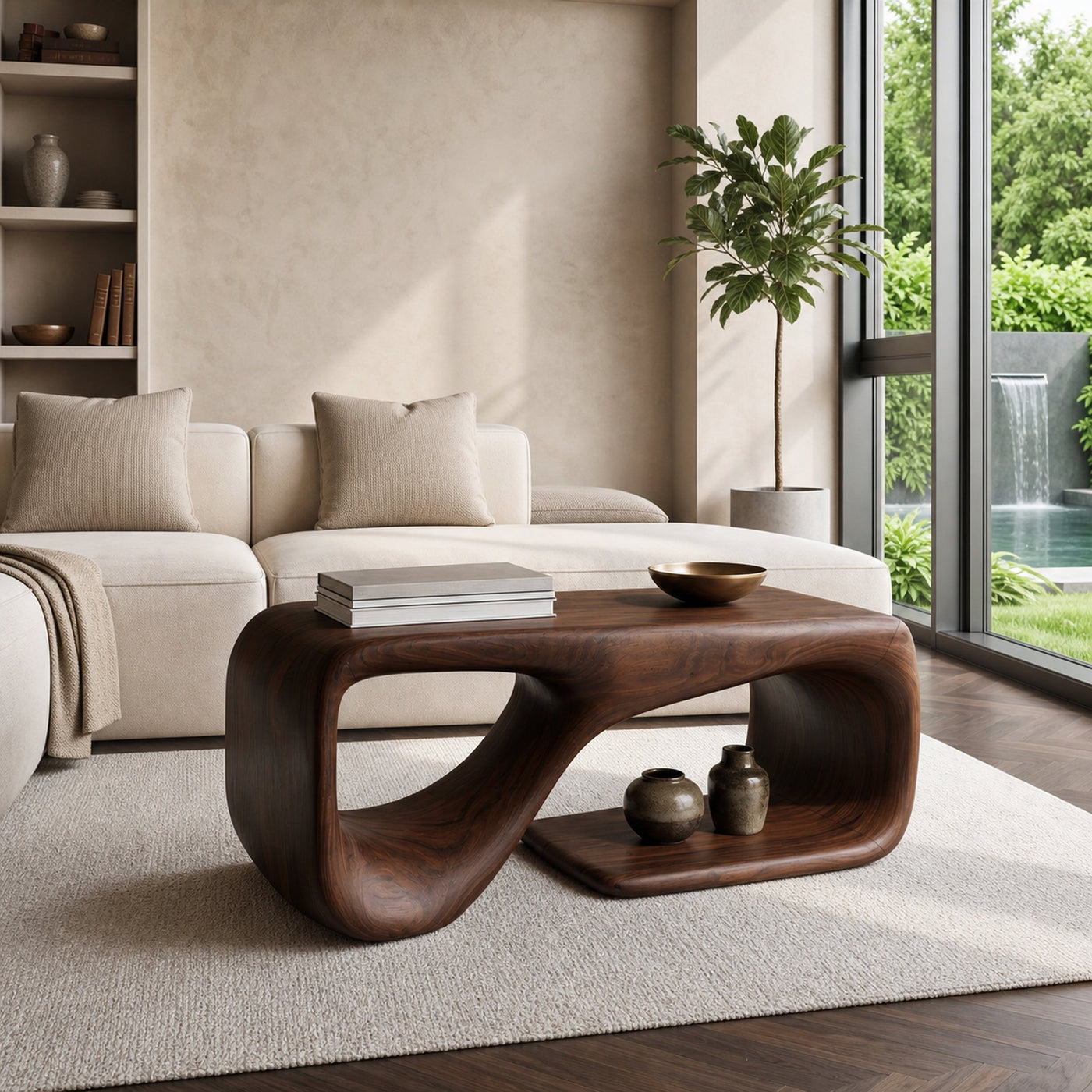 Modern Sculptural Coffee Table For Living Room Decor - product view 7