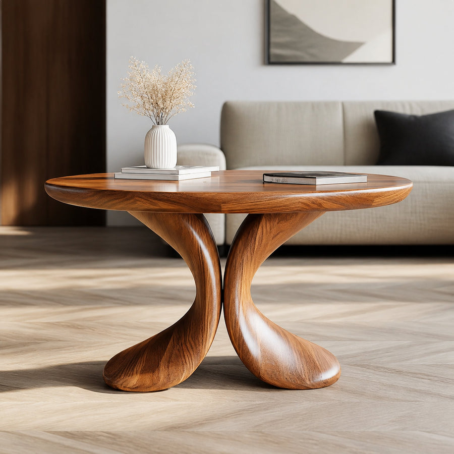 Modern Sculptural Coffee Table Living Room