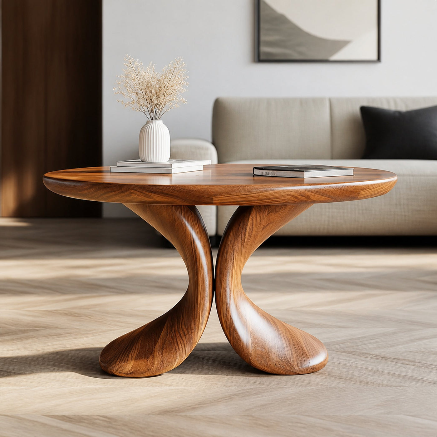 Modern Sculptural Coffee Table Living Room