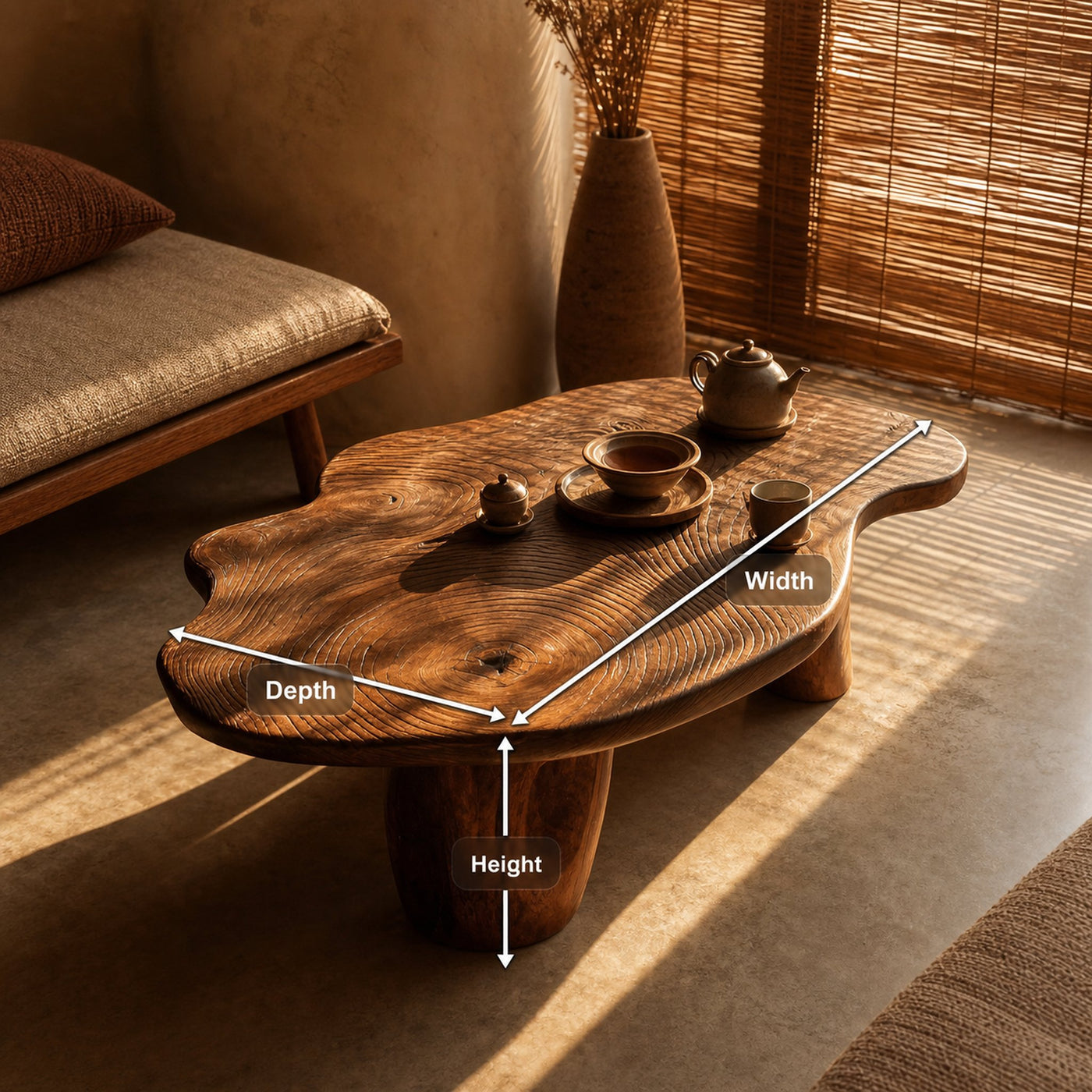 Modern Solid Wood Abstract Coffee Table For Furniture Decor - product view 8