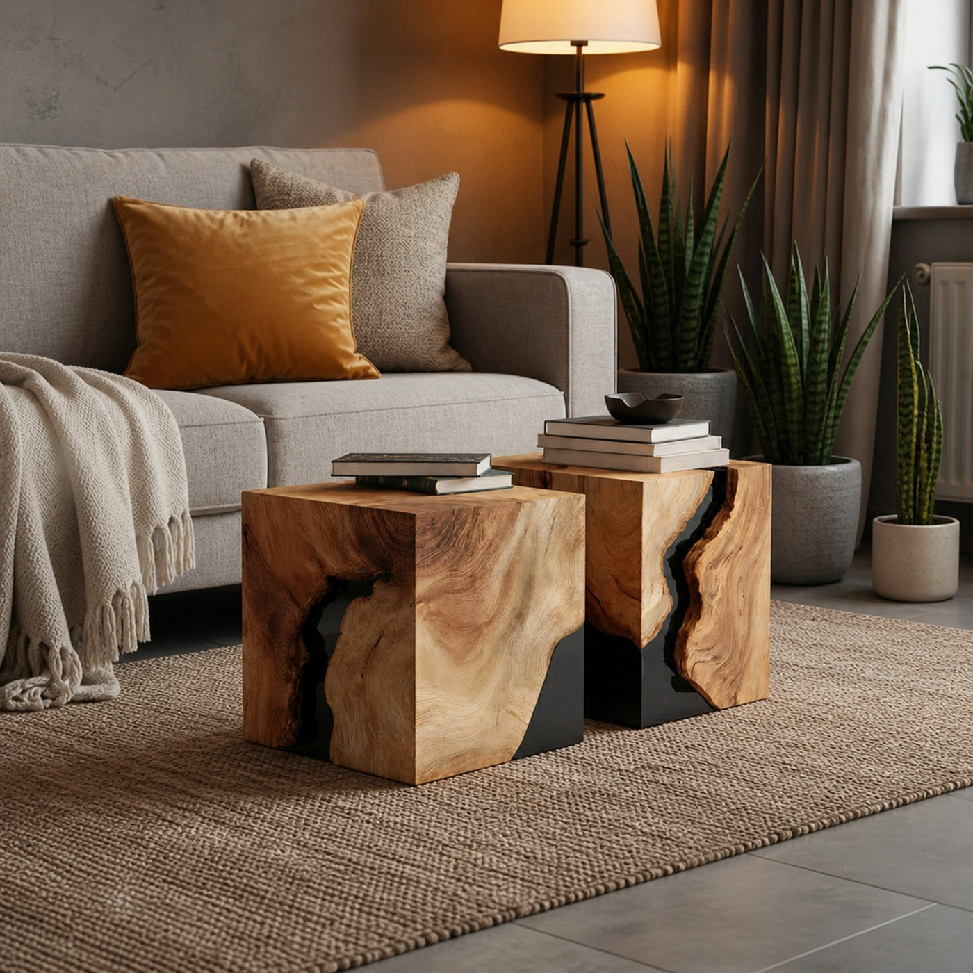 Modern Solid Wood Square Coffee Table For Home Style - product view 6