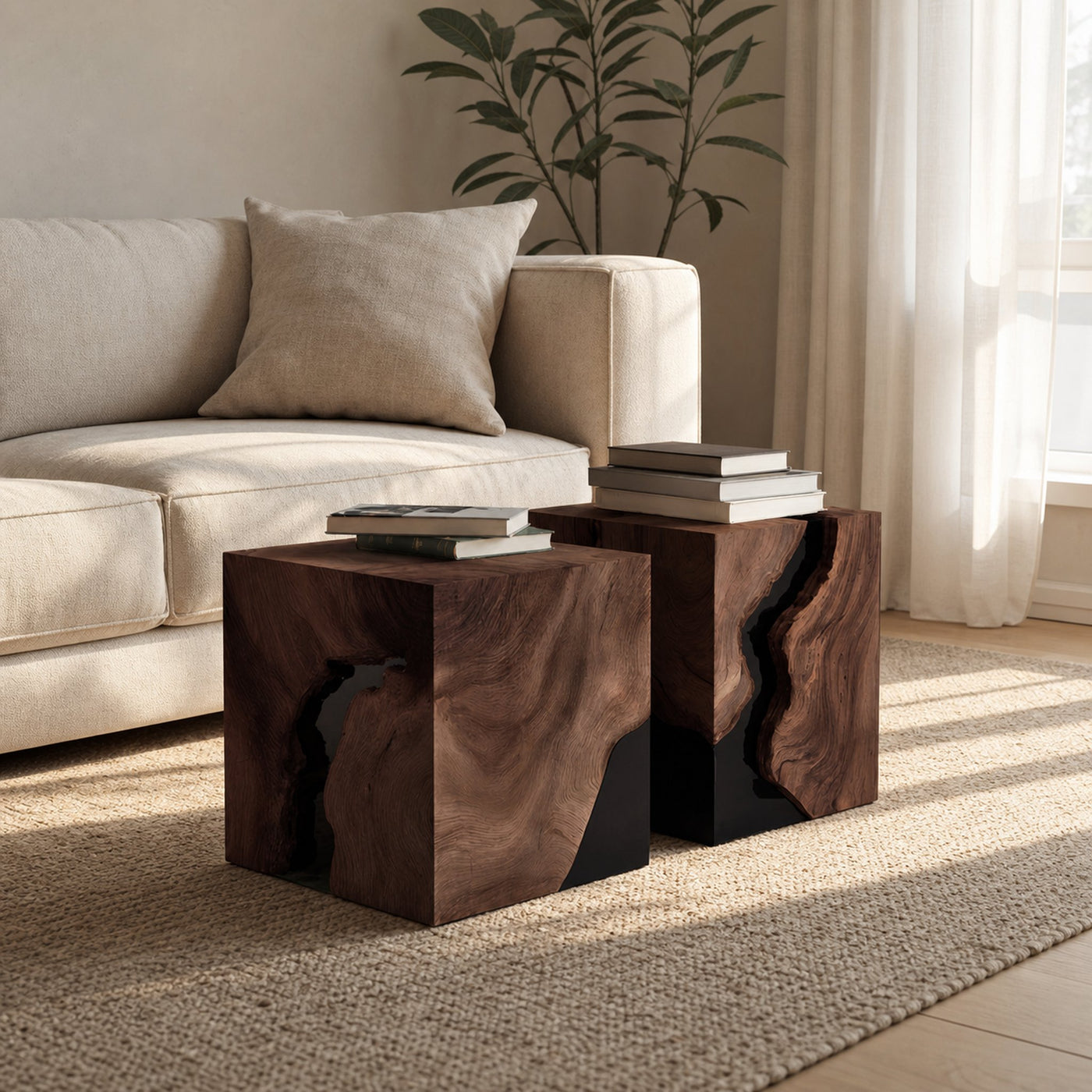 Modern Solid Wood Square Coffee Table For Home Style - product view 7