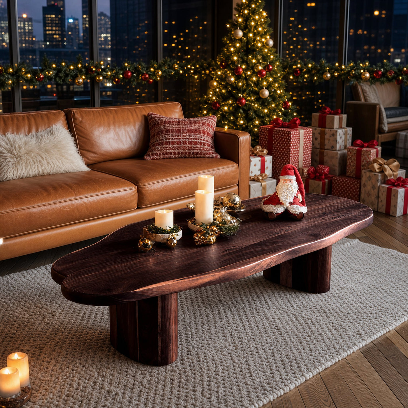 Modern Wooden Coffee Table For Christmas Furniture And Entryway - product view 7