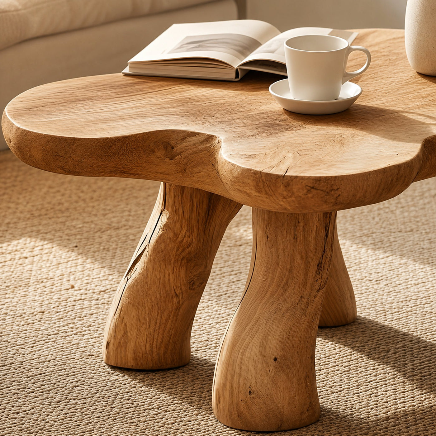 Natural Wood Coffee Table to Elevate Your Living Room Aesthetic - product view 3