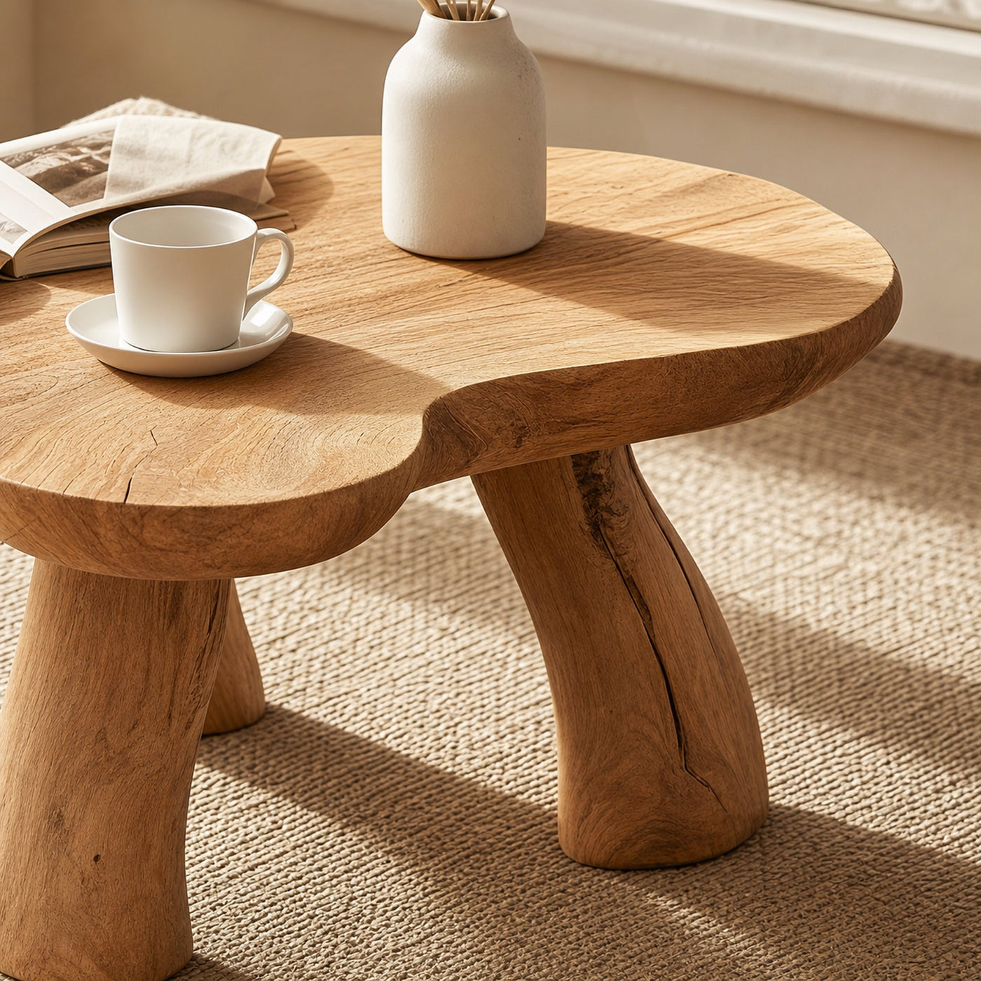 Natural Wood Coffee Table to Elevate Your Living Room Aesthetic - product view 4