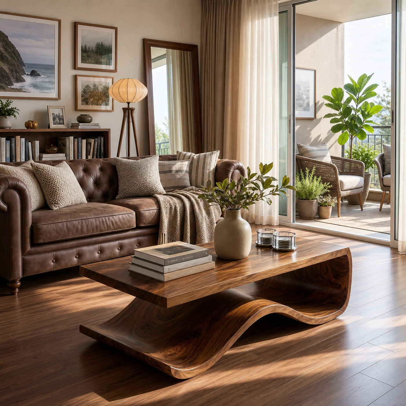 Nautical Coffee Table For Marina Living Room - product view 7