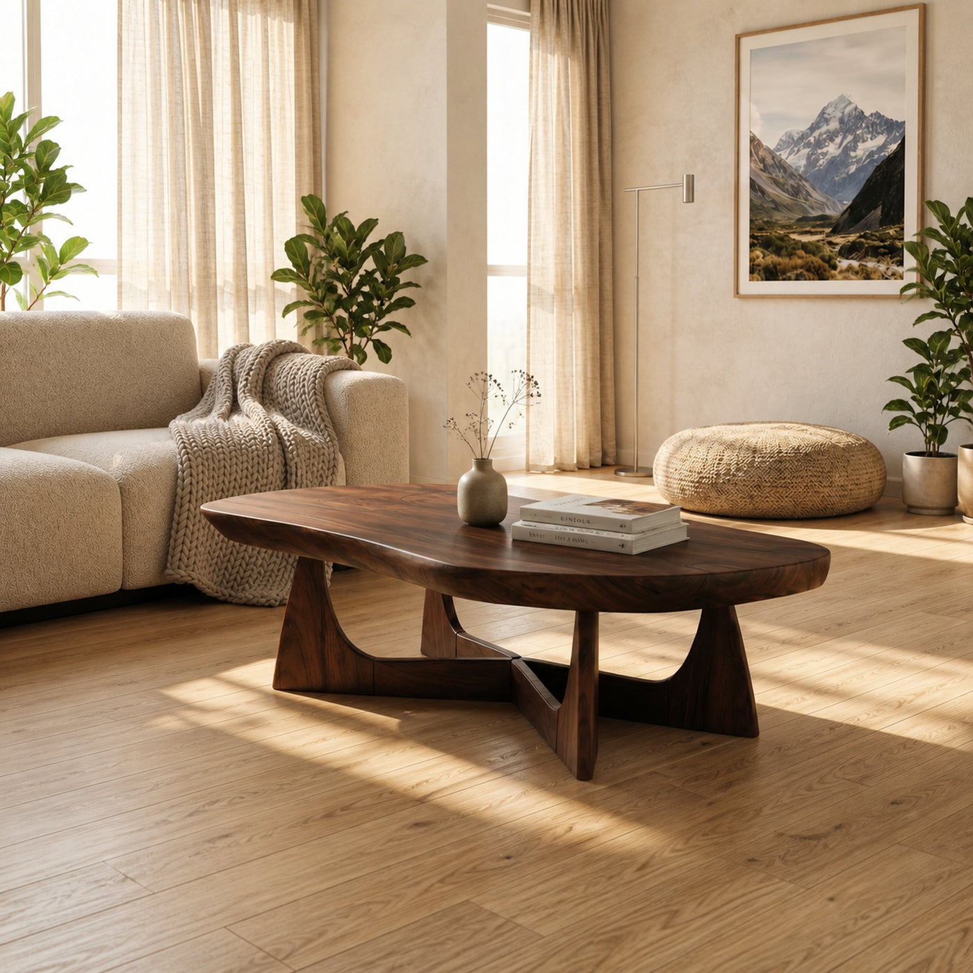Nordic Wood Coffee Table For Cozy Lounge - product view 7