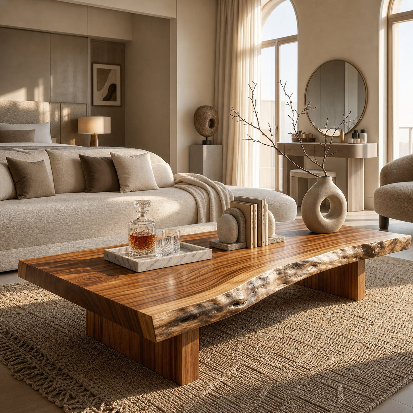 Organic Coffee Table For Tropical Villa Lounge - product view 6
