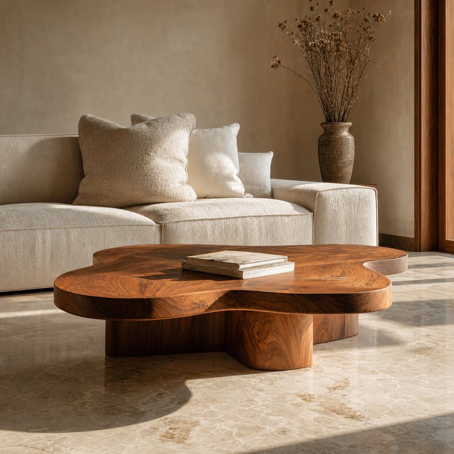 Organic Coffee Table With Unique Cloud-shapes For Living Room