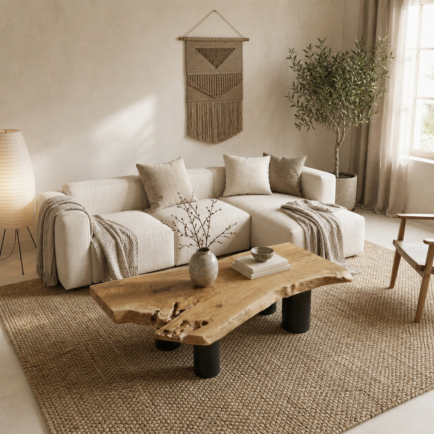 Organic Rustic Wood Coffee Table For Living Room - product view 5