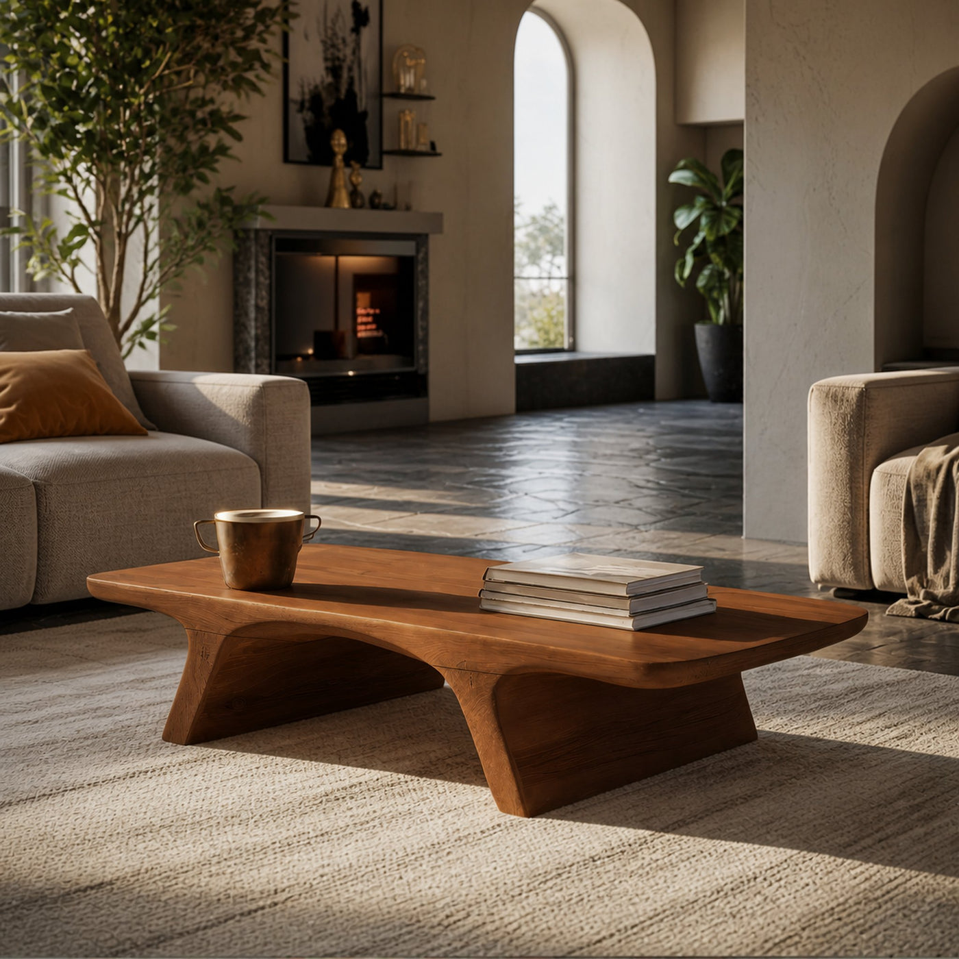 Organic Sculptural Coffee Table For Living Room - product view 6