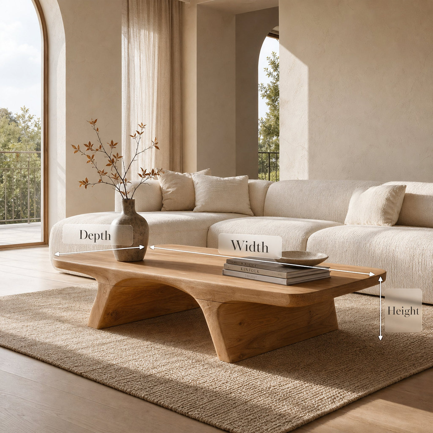 Organic Sculptural Coffee Table For Living Room - product view 8
