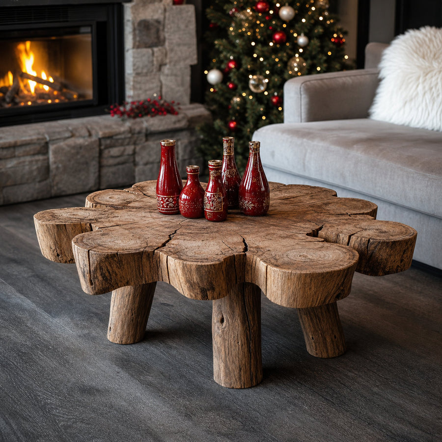 Reclaimed Wood Coffee Table Christmas