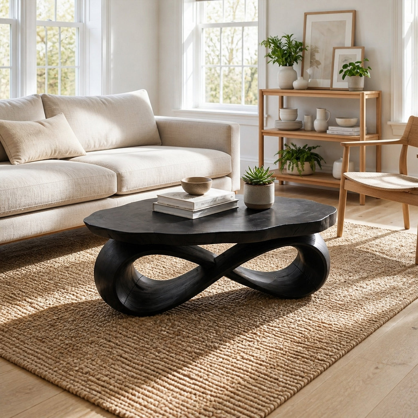 Rustic Accent Coffee Table Lounge Area - product view 7