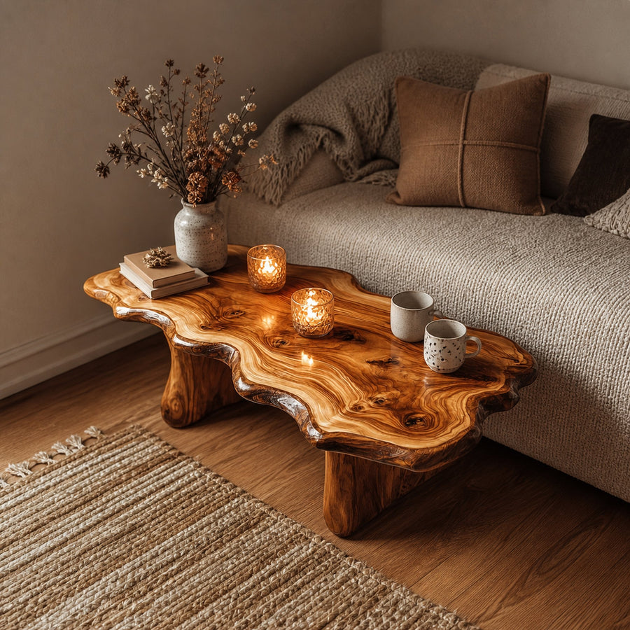 Rustic Artisanal Coffee Table Living Room And Cozy Room