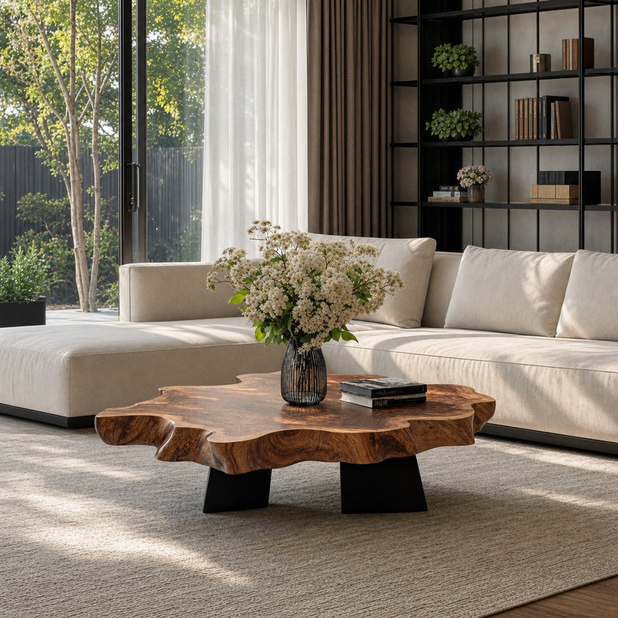 Rustic Coffee Table For Farmhouse Room Design