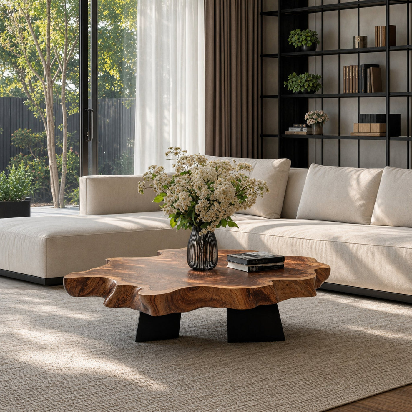 Rustic Coffee Table For Farmhouse Room Design