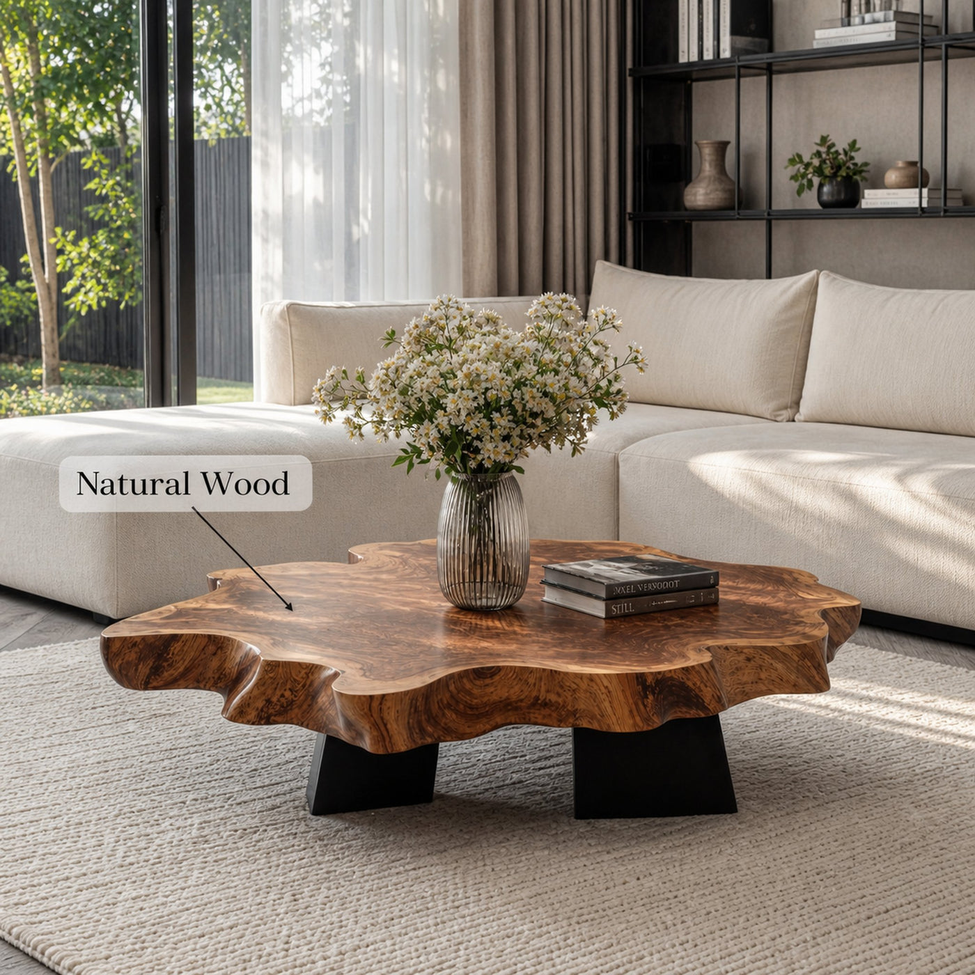 Rustic Coffee Table For Farmhouse Room Design - product view 6