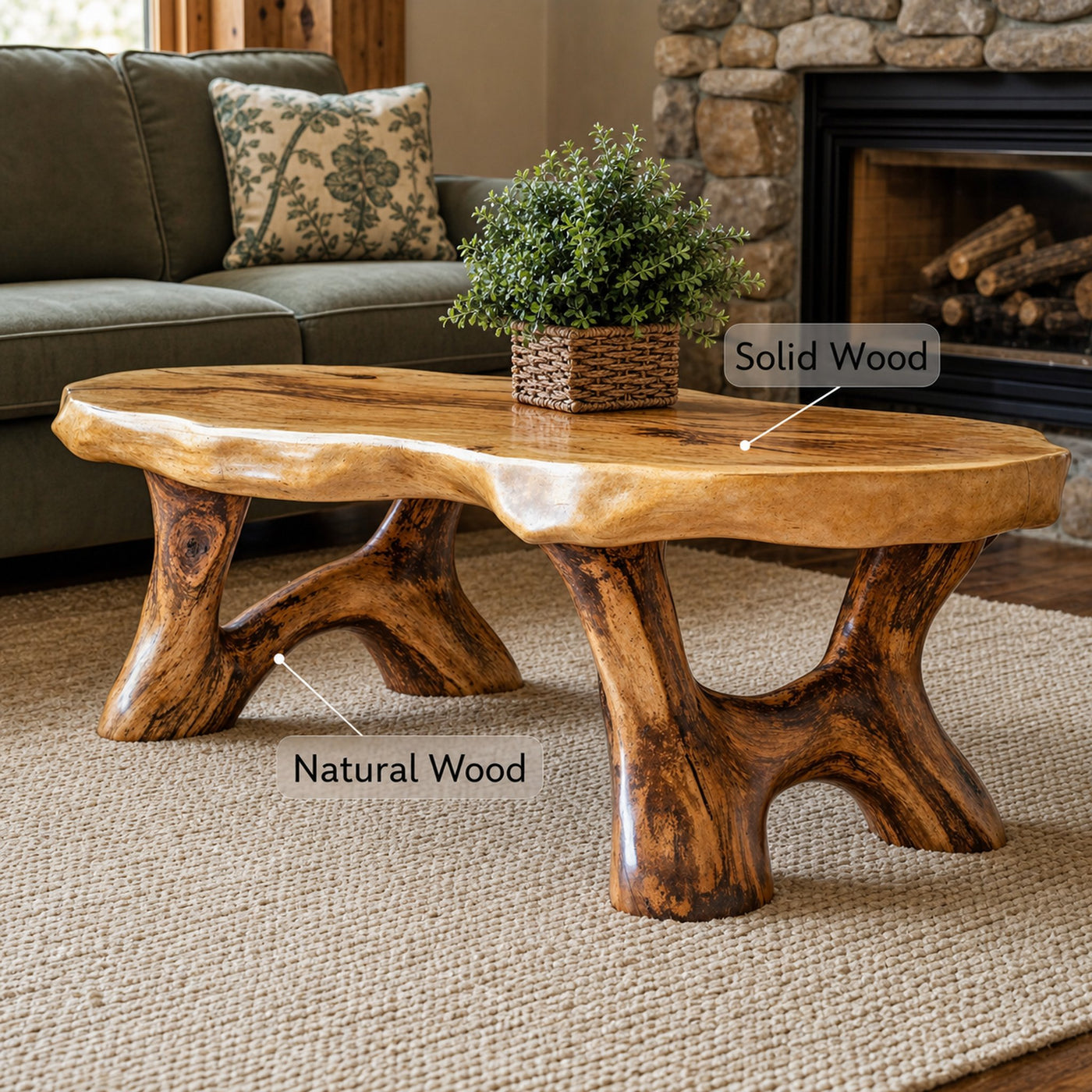 Rustic Coffee Table For Living Room - product view 6