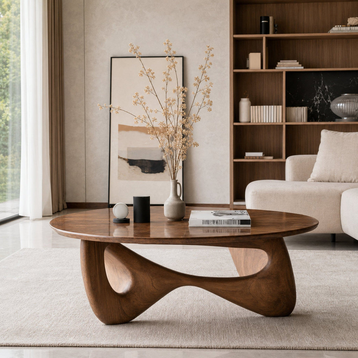 Rustic Coffee Table For Warm Room Ambience