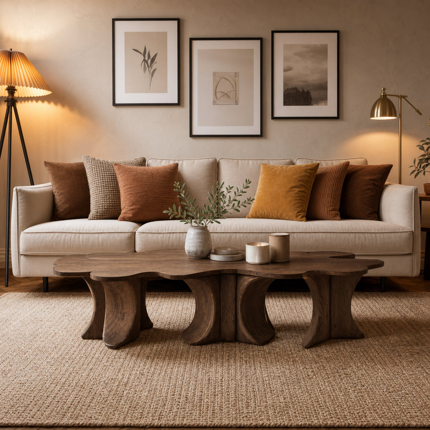 Rustic Coffee Table For Wooden Home Atmosphere - product view 7