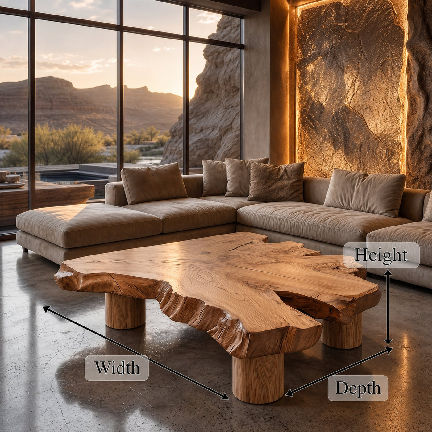 Rustic Coffee Table Living Room Or Reading Room - product view 8