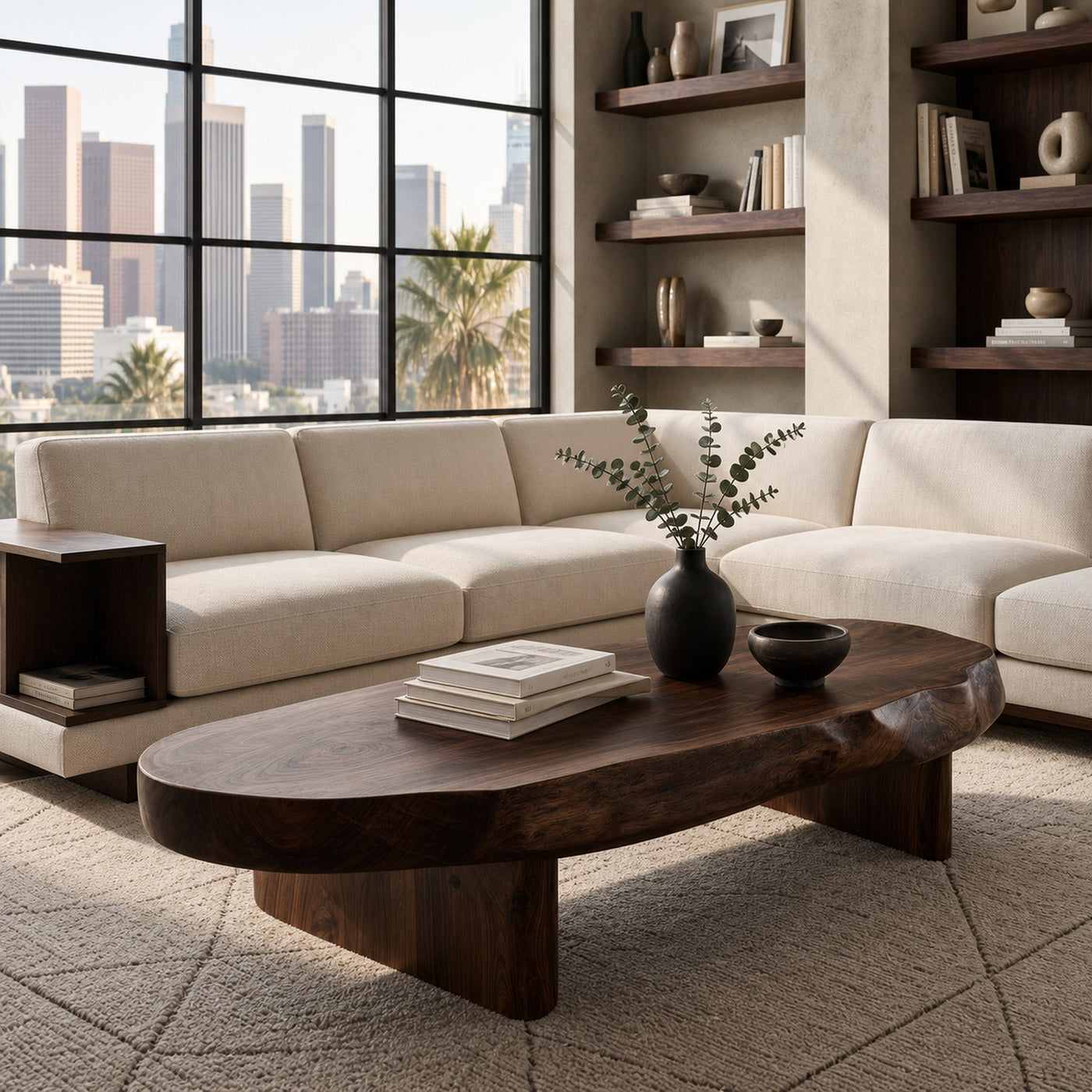 Rustic Coffee Table With Live Edge For Living Room - product view 7