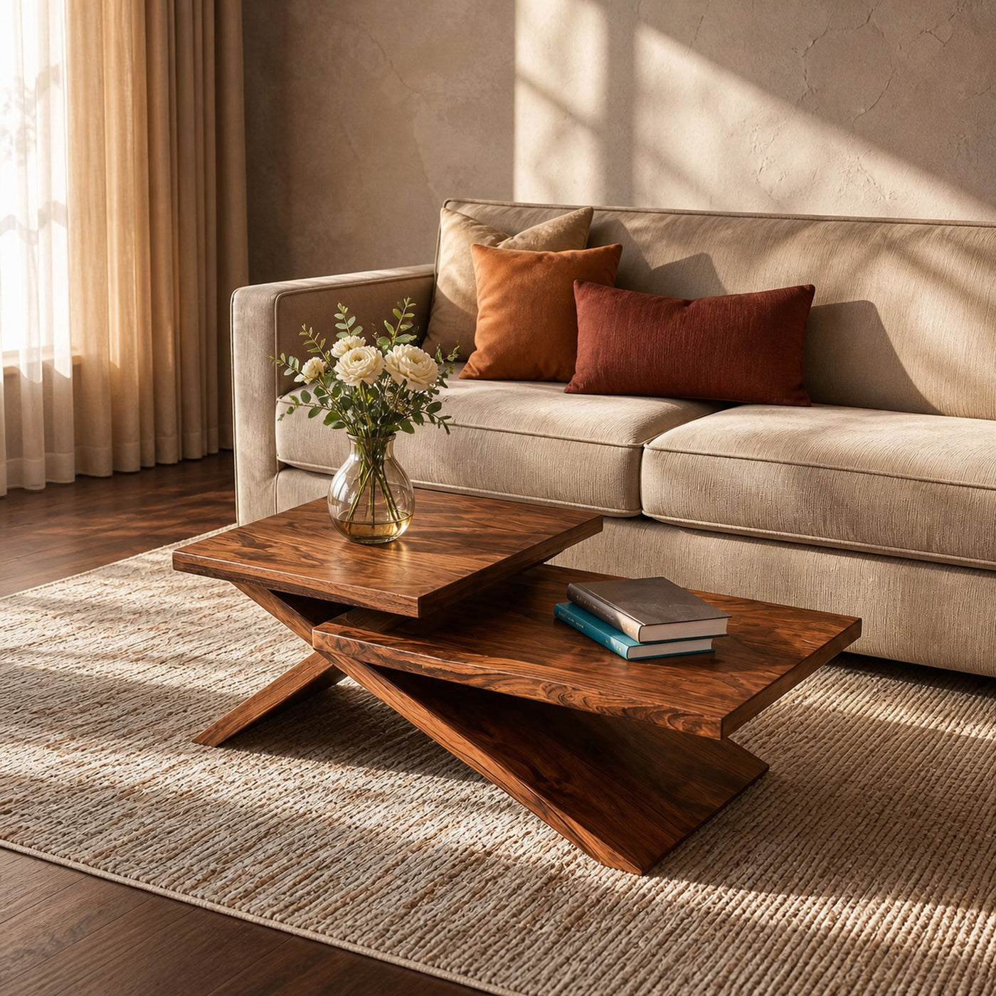 Rustic Coffee Table With Stylish Look For Living