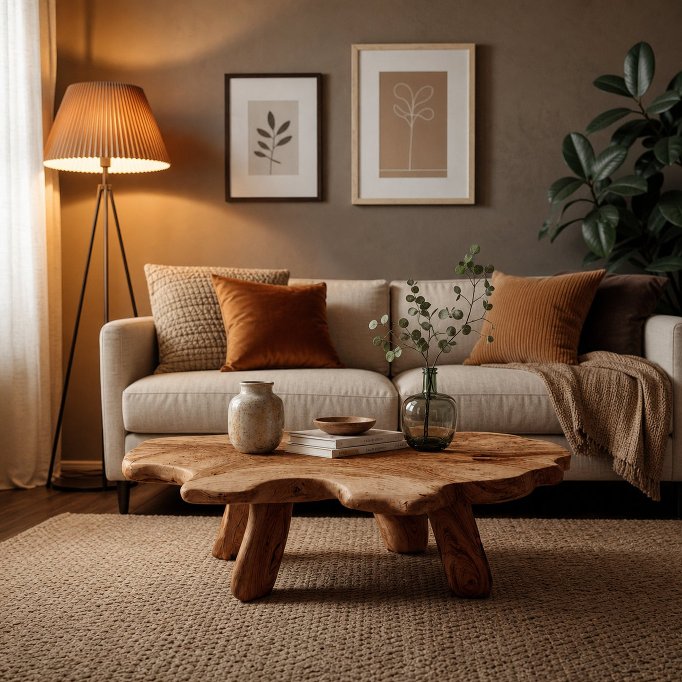 Rustic Low Table For Cozy Living Room - product view 6