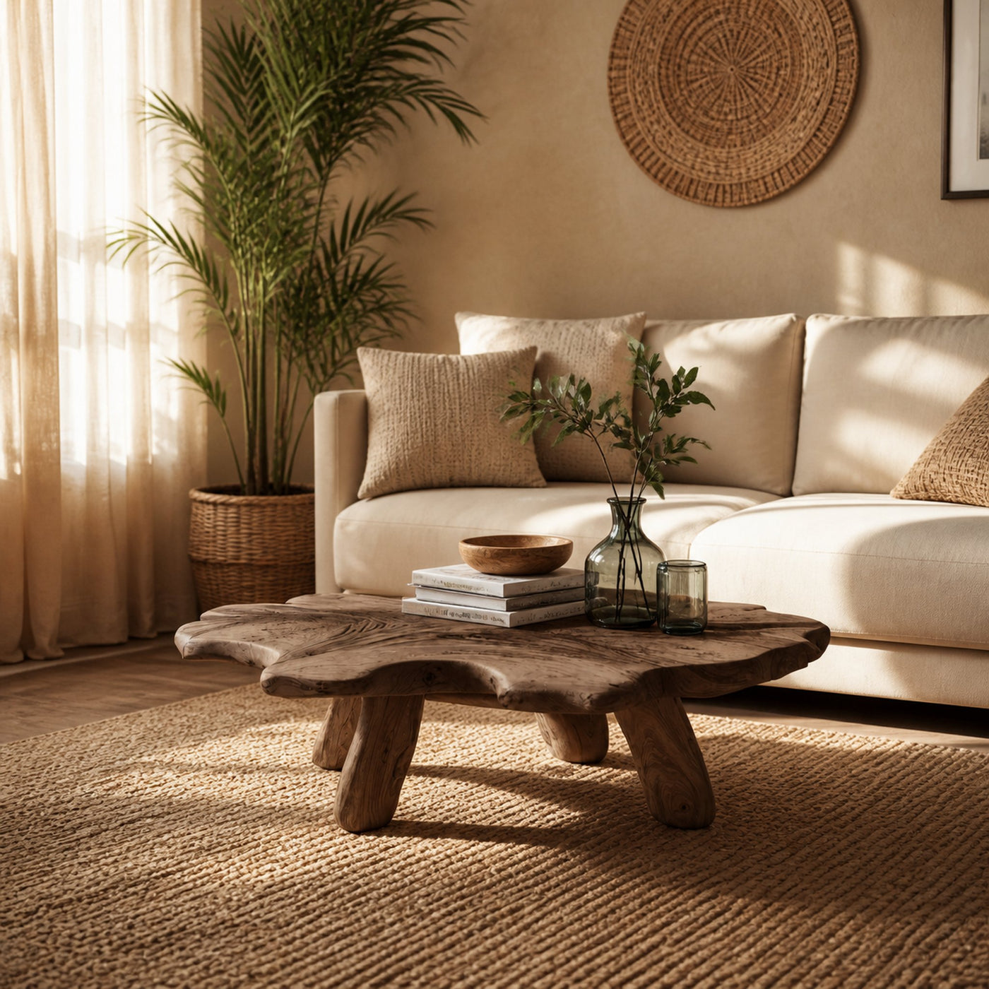 Rustic Low Table For Cozy Living Room - product view 7
