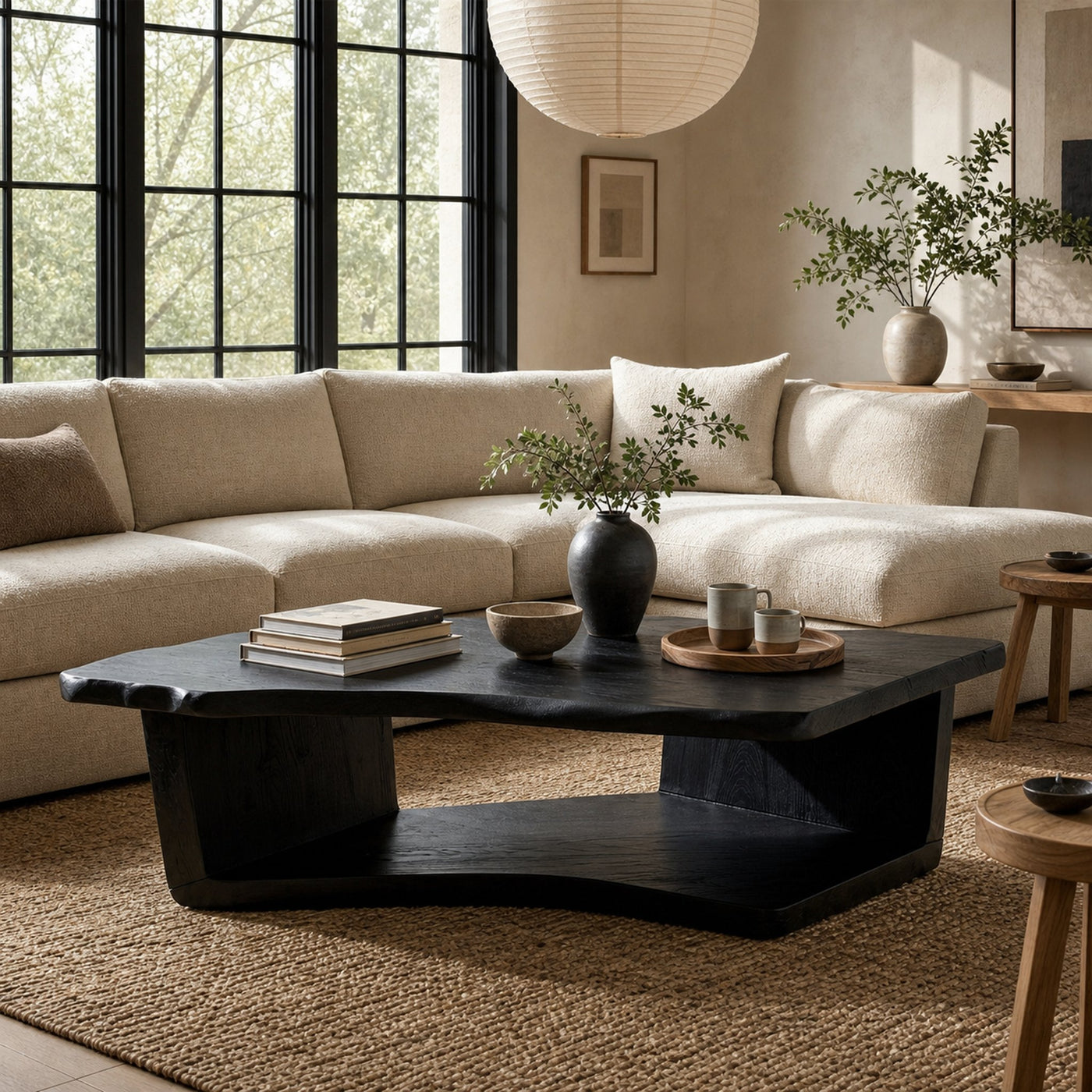 Rustic Minimal Coffee Table Family Room - product view 7
