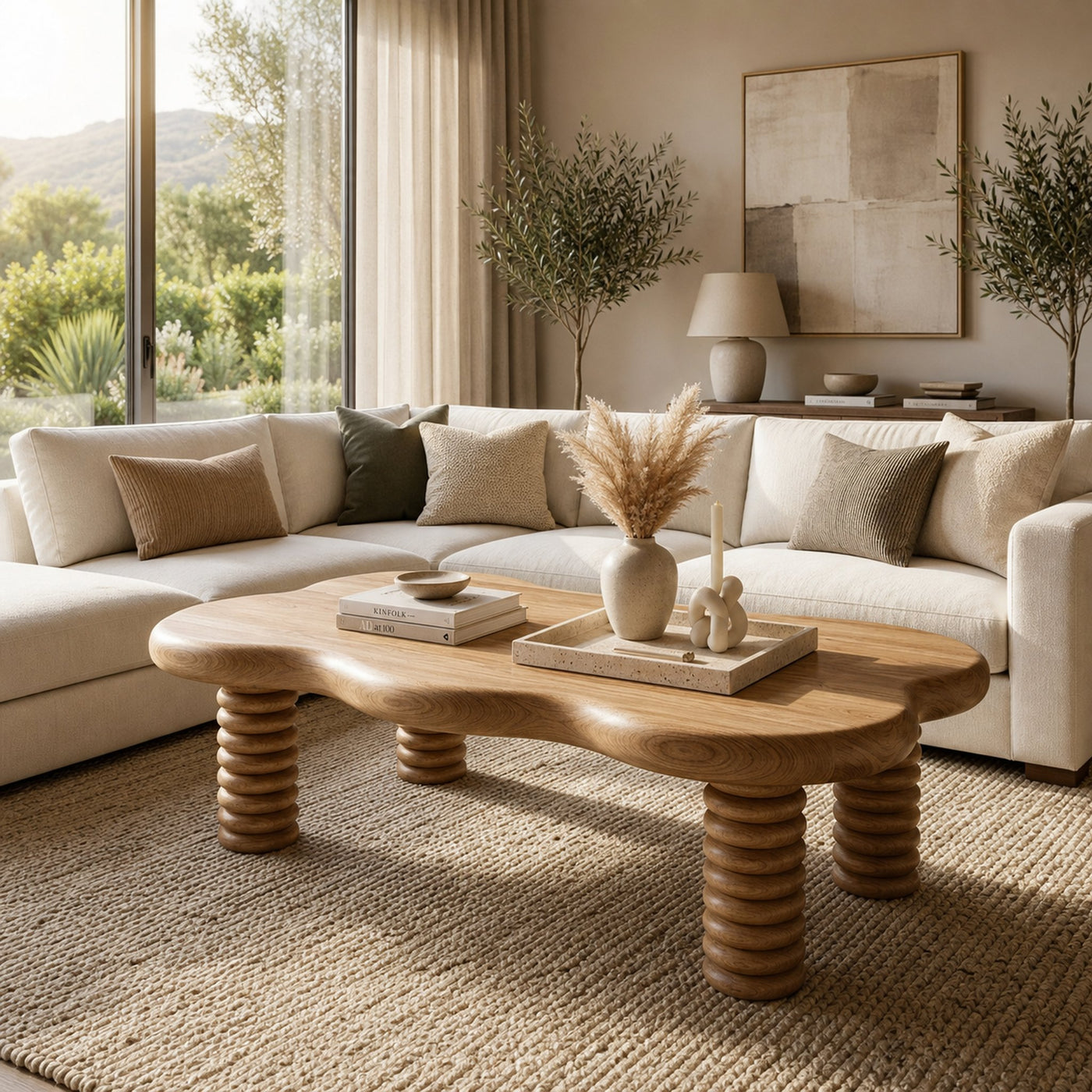 Rustic Modern Coffee Table Living Room