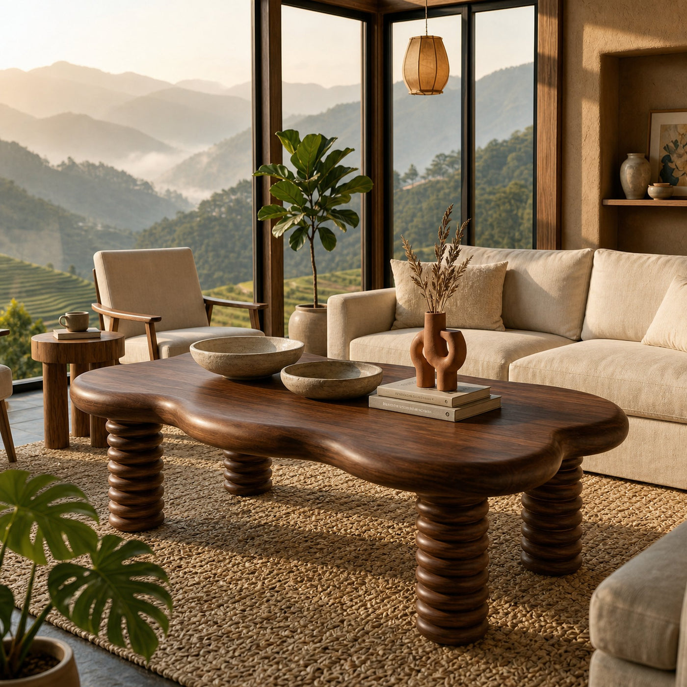 Rustic Modern Coffee Table Living Room - product view 6