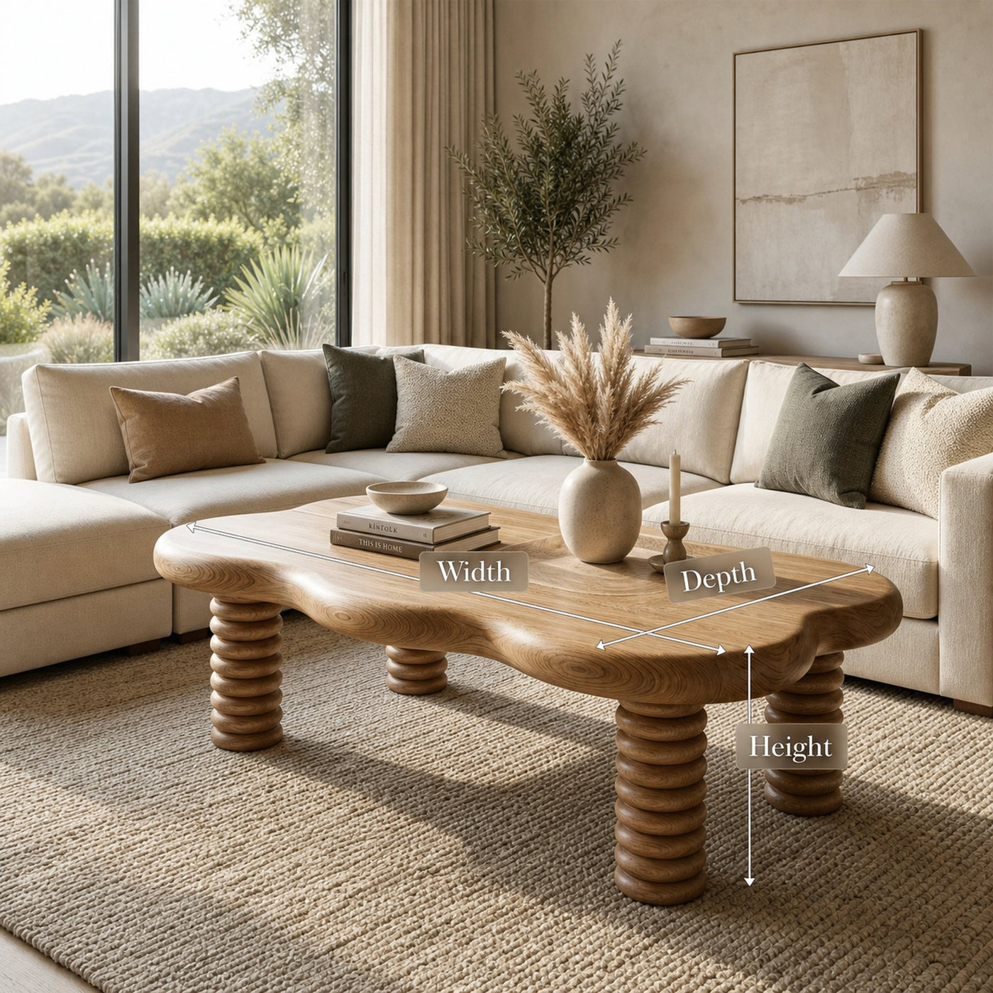 Rustic Modern Coffee Table Living Room - product view 8