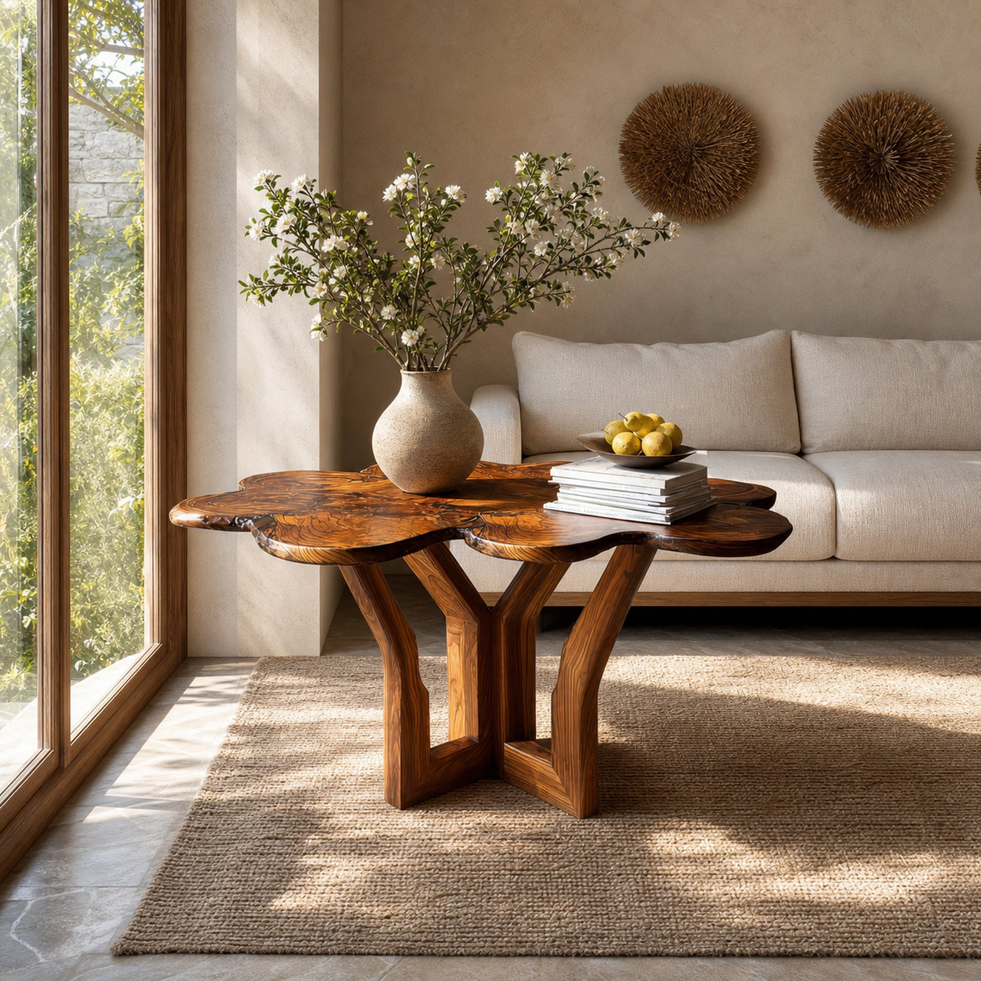 Rustic Modern Coffee Table Living Room