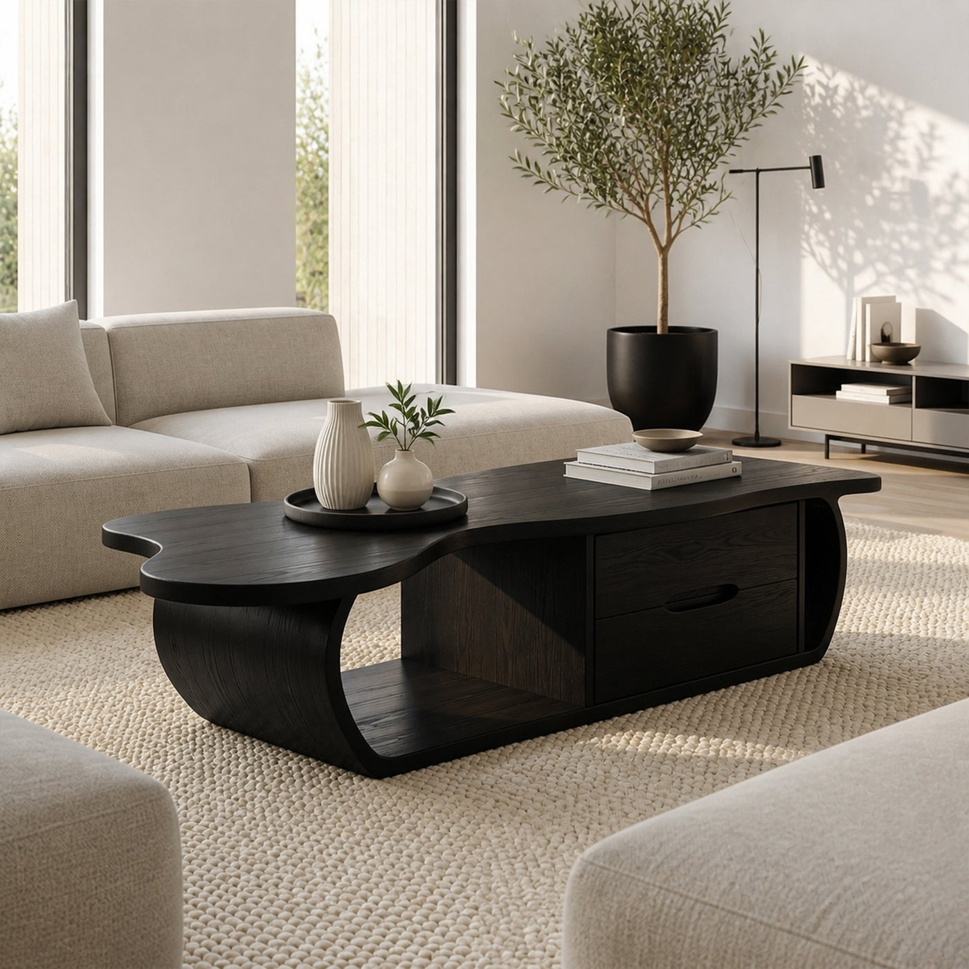 Rustic Modern Coffee Table Lounge Area - product view 7