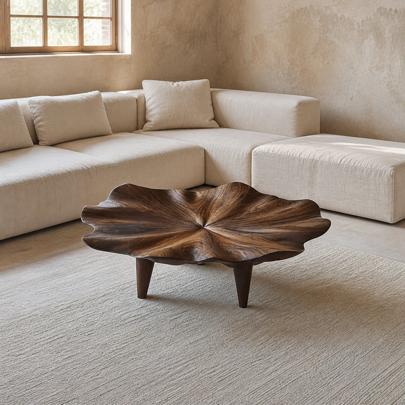 Rustic Organic Coffee Table For Living Room And Lounge Room