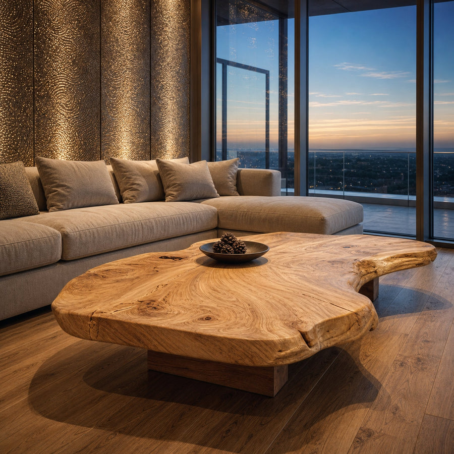 Rustic Organic Coffee Table Living Room Or Family Room