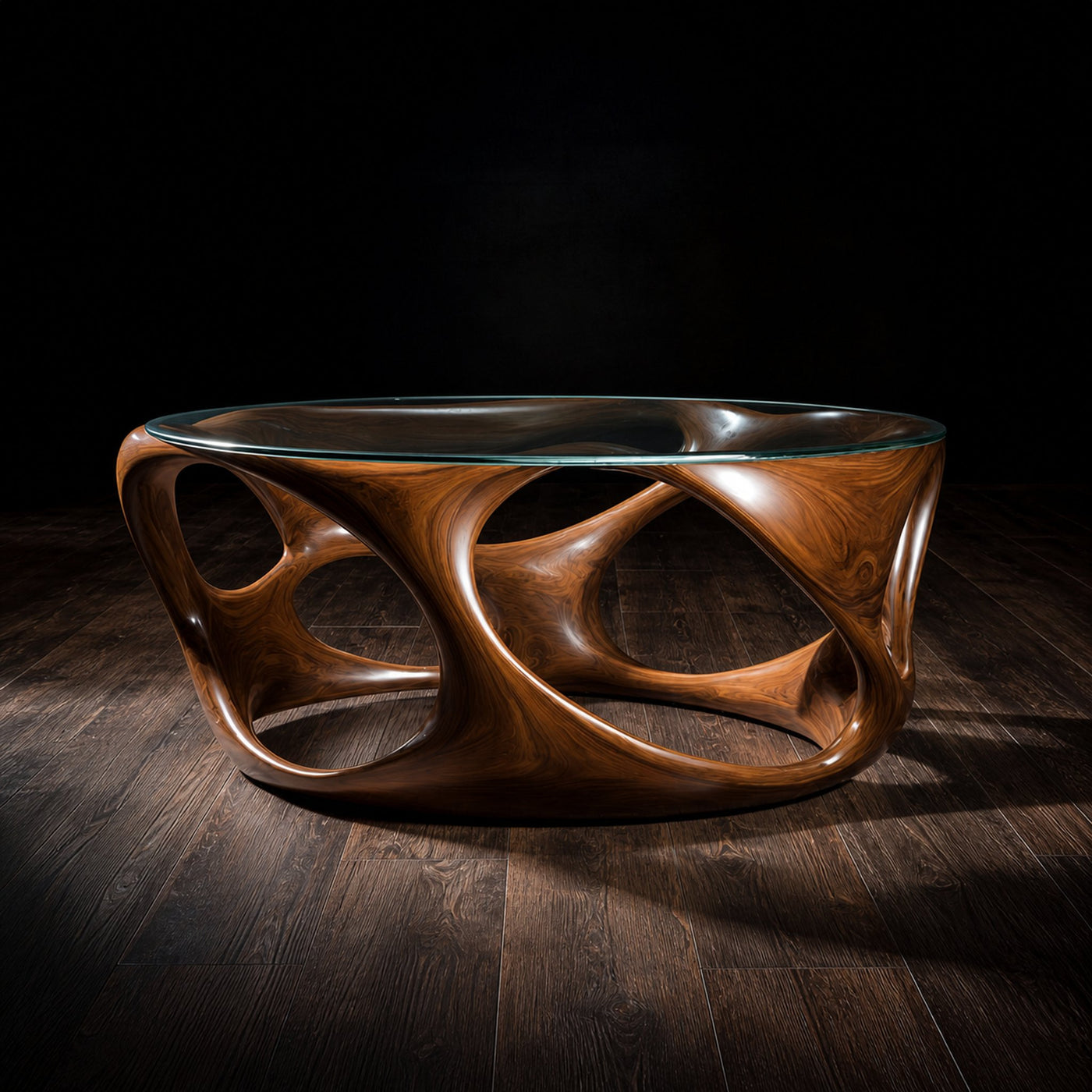 Rustic Round Coffee Table Solid Wood Decor Gift