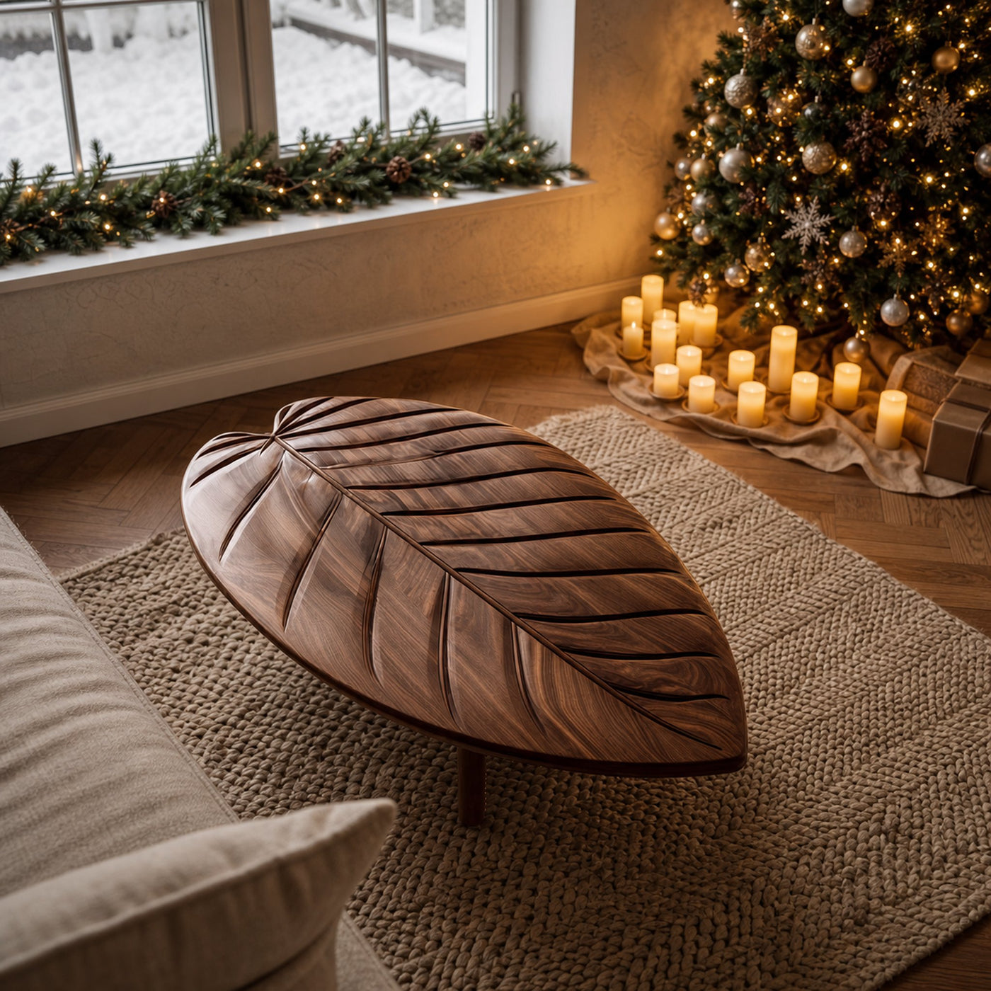 Rustic Solid Wood Coffee Table For Holiday Furniture Decoration - product view 6