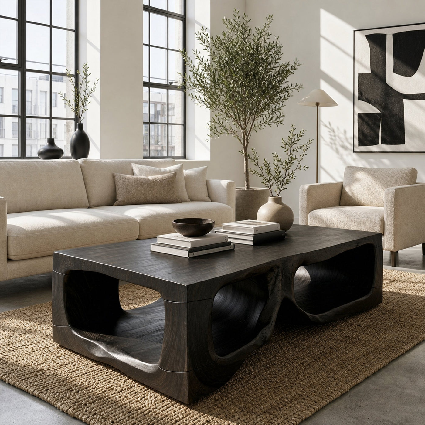 Rustic Statement Coffee Table Living Room - product view 7