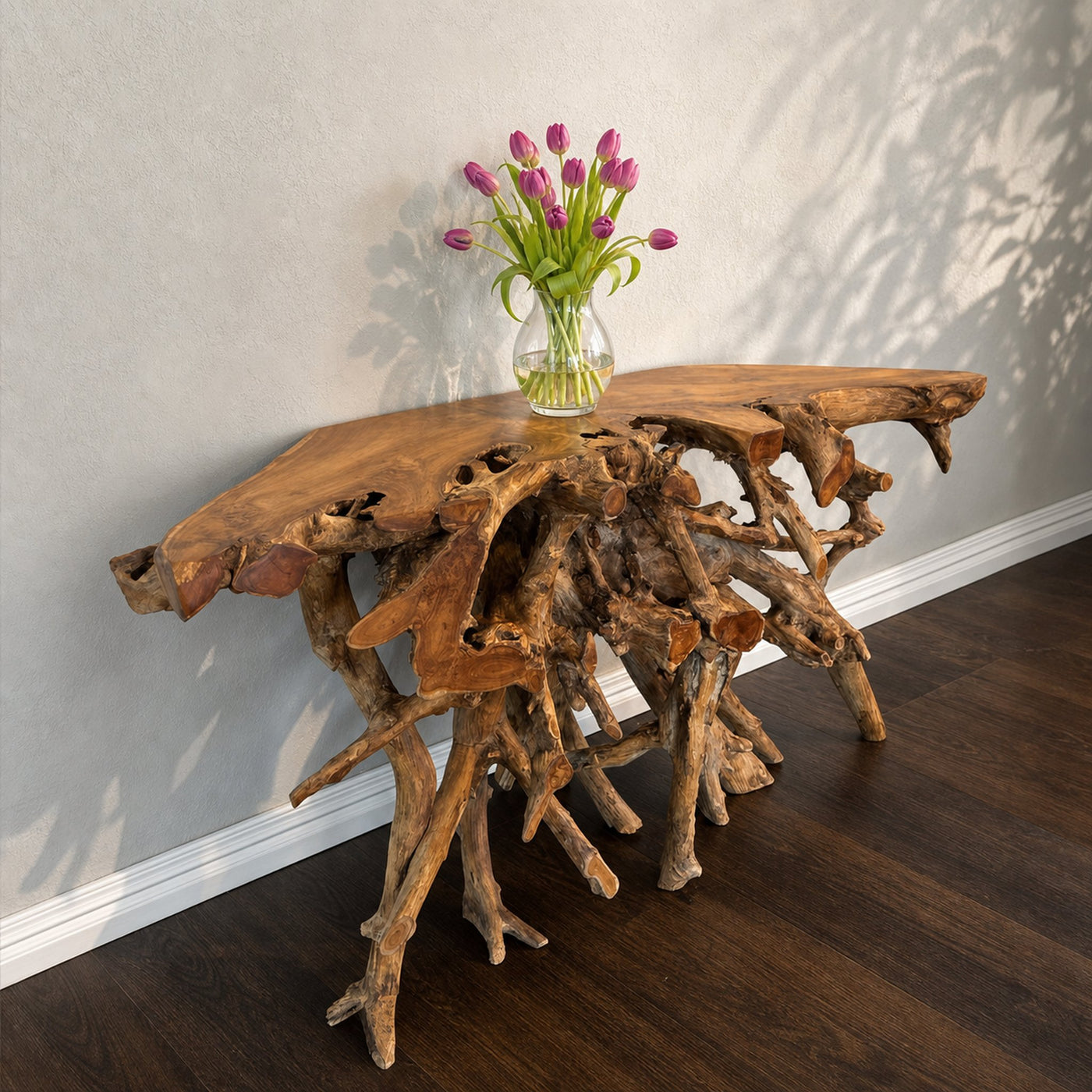 Rustic Teak Root Coffee Table