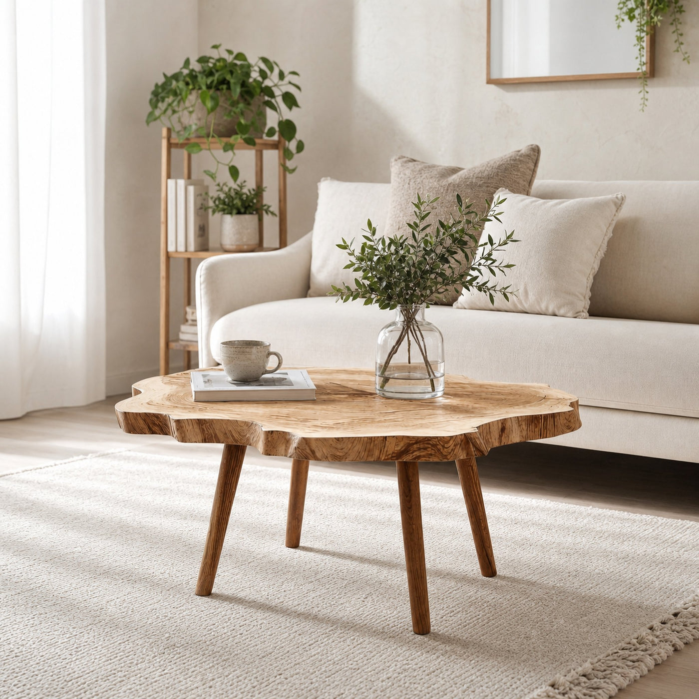 Rustic Wood Table For Natural Home Styling